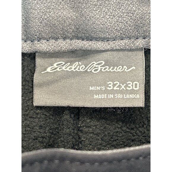 Eddie Bauer Pants Mens 32x30 Black Fleece-Lined Tech Performance‎ Hiking - Picture 4 of 5